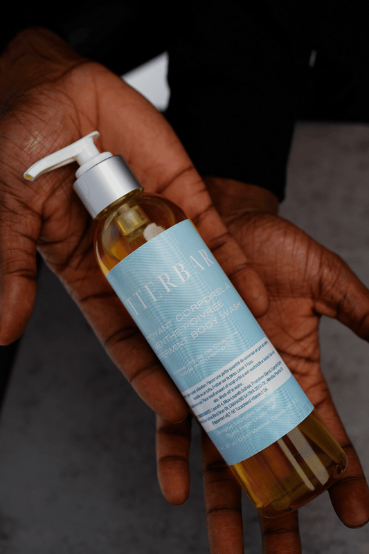 Gel douche à l'huile de savon à la menthe poivrée